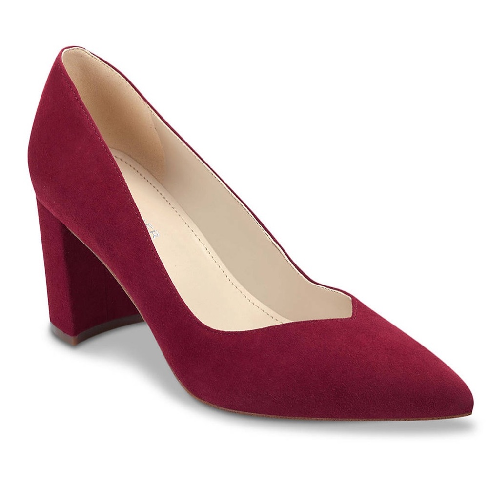 NWOB Marc Fisher Red Suede Heel size 8.5